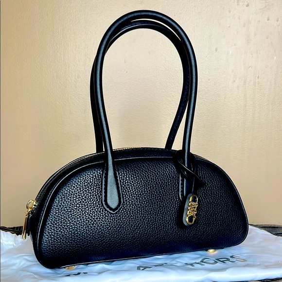 Handbags - Michael Kors Lu Lu Black Leather Handbag